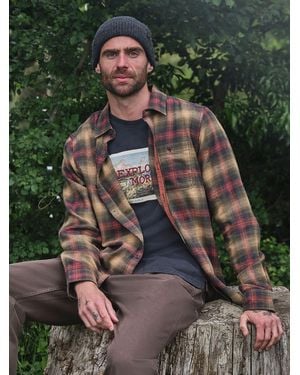 FatFace Fatface Loxley Long Sleeve Check Shirt - Brown