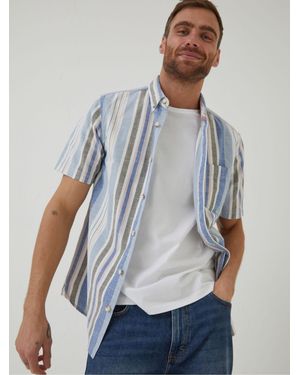 FatFace Fatface Tynemouth Stripe Shirt - Blue