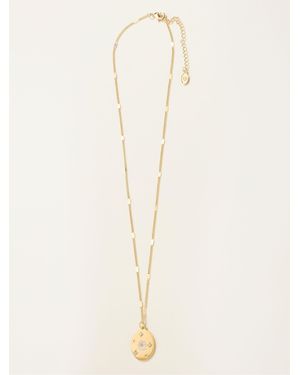 FatFace Fatface April Birth Flower Necklace - Natural