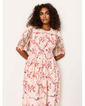 FatFace Fatface Alice Regular Midi Dress - Pink