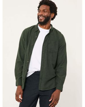 FatFace Oxlow Long Sleeve Plain Shirt - Green