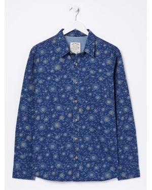 FatFace Fatface Floral Shirt - Blue
