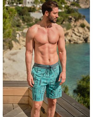 FatFace Fatface Camber Swim Shorts - Green