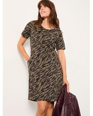 FatFace Simone Regular Jersey Dress - Black