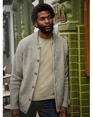 FatFace Sefton Knitted Cardigan - Green