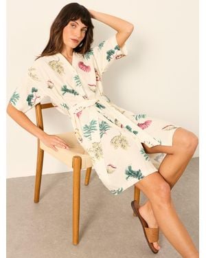 FatFace Fatface Cleo Petite Shirt Dress - Natural