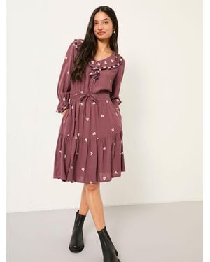 FatFace Fatface Orla Petite Embroidered Dress