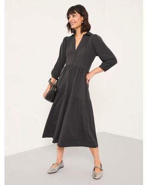 FatFace Fatface Lola Regular Jersey Midi Dress - Grey