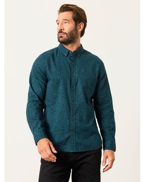 FatFace Fatface Long Sleeve Floral Print Shirt - Blue