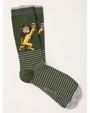 FatFace Fatface Guinness Lion Socks - Green