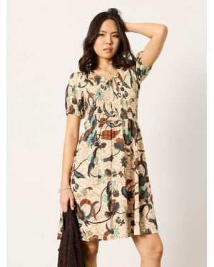 FatFace Fatface Nora Petite Jersey Dress - Natural