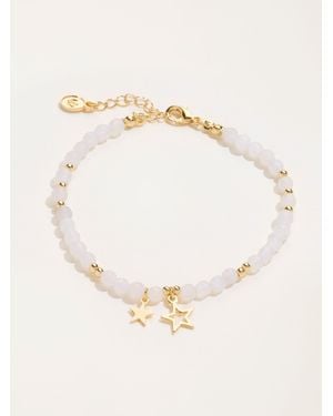 FatFace Fatface April Birth Stone Bracelet - Natural