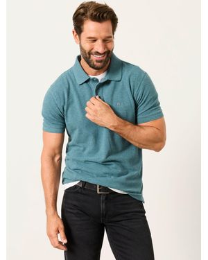 FatFace Fatface Short Sleeve Pique Polo Shirt - Green