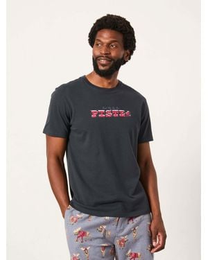 FatFace Shelter Piste Graphic T-Shirt - Blue
