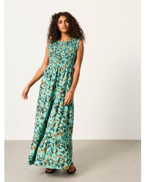 FatFace Fatface Anais Petite Maxi Dress - Blue