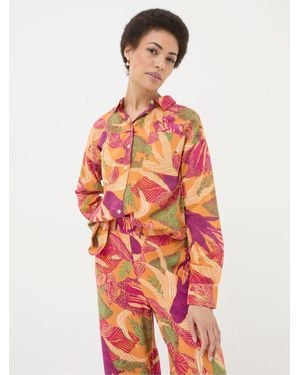 FatFace Fatface Carolin Tropical Floral Shirt - Red