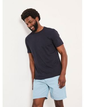 FatFace Seil Stripe Shorts Pyjama Set - Blue