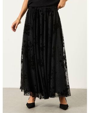 FatFace Elsie Spot Skirt - Black