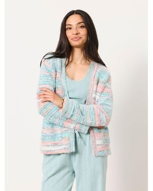 FatFace Space Dye Edge To Edge Cardigan - White