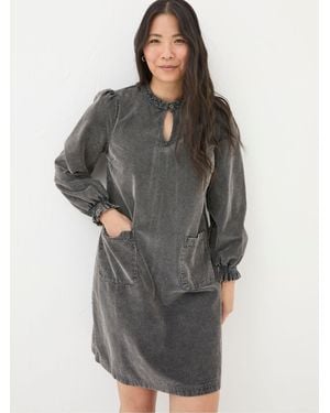 FatFace Fran Cord Tunic Dress - Grey
