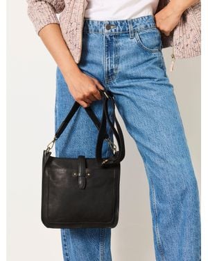 FatFace Mila Leather Crossbody Bag - Blue