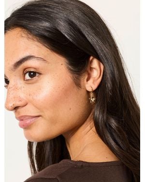 FatFace Star Drop Earrings - Black