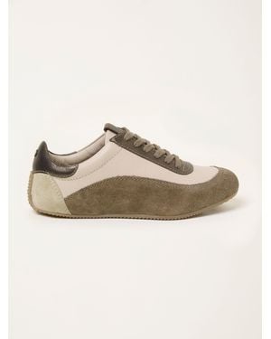 FatFace Fatface Sylvie Leather Trainer - Natural