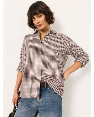 FatFace Bessie Check Shirt - White