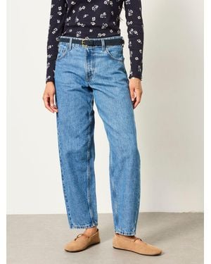 FatFace Fatface Camber Chambray Barrel Jeans - Blue