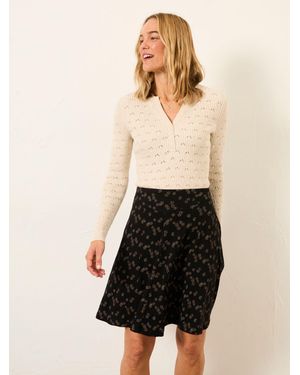 FatFace Fatface Selena Jersey Skirt - Black