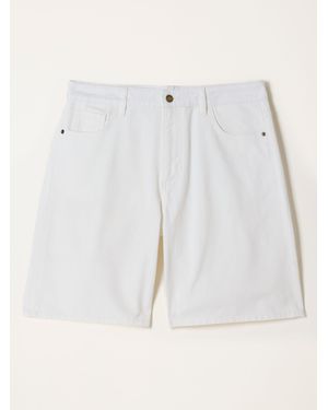 FatFace Fatface Isabelle Bermuda Denim Shorts - White