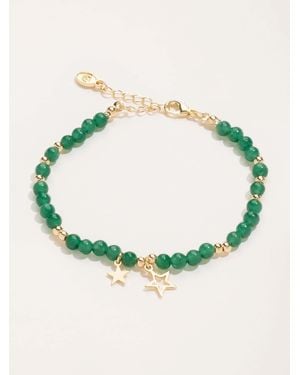 FatFace Birth Stone Bracelet - Green