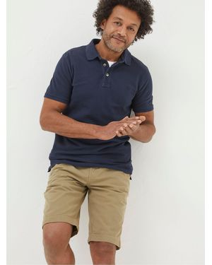 FatFace Fatface Pique Polo Shirt - Blue
