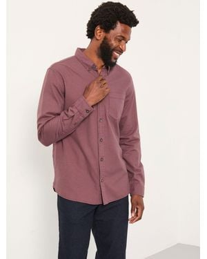 FatFace Fatface Tadlow Long Sleeve Herringbone Shirt - Red