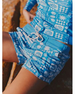 FatFace Fatface Hove Board Short - Blue