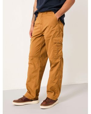 FatFace Bude Straight Fit Cargo Trousers - Orange