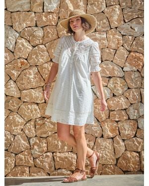 FatFace Fatface Brody Broderie Dress - Brown