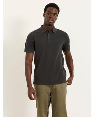 FatFace Fatface Short Sleeve Pique Polo Shirt - Black
