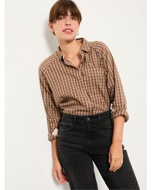 FatFace Fatface Bessie Gingham Shirt - Natural