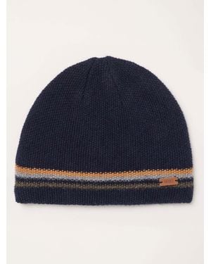 FatFace Fatface Luca Waffle Beanie - Blue