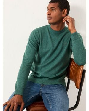 FatFace Rye Crew Neck Knitted Jumper - Green