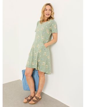 FatFace Fatface Simone Jersey Dress - Green