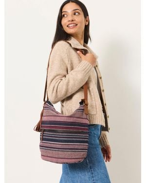 FatFace Evalie Evalie Woven Crossbody Bag - Blue