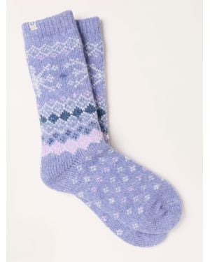 FatFace Fatface Fairisle Super Soft Socks - Purple