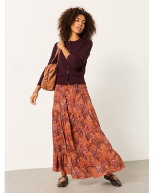 FatFace Jayla Maxi Skirt - Red