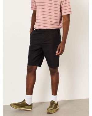 FatFace Fatface Salcombe Linen Cotton Shorts - Black