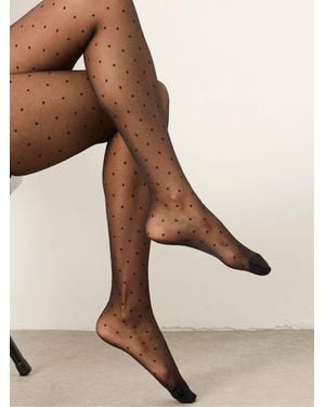 FatFace Spotty Tights - Natural
