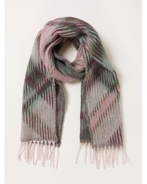 FatFace Fatface Argyle Brushed Scarf - Grey