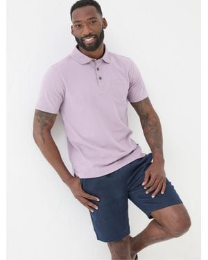FatFace Perranporth Polo Shirt - Purple