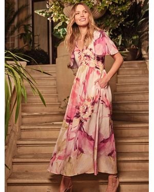 FatFace Fatface Marlowe Regular Midi Dress - Brown